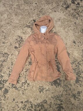 H&M Peach Hooded Utility Jacket